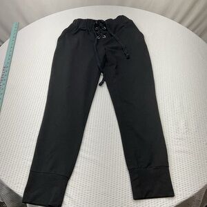 Fashion Nova Black Jogger Pants with Drawstring